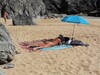 Toute nue sur la plage